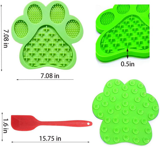 Dog Lick Mat – Anxiety Relief & Slow Feeder Pad (Green)
