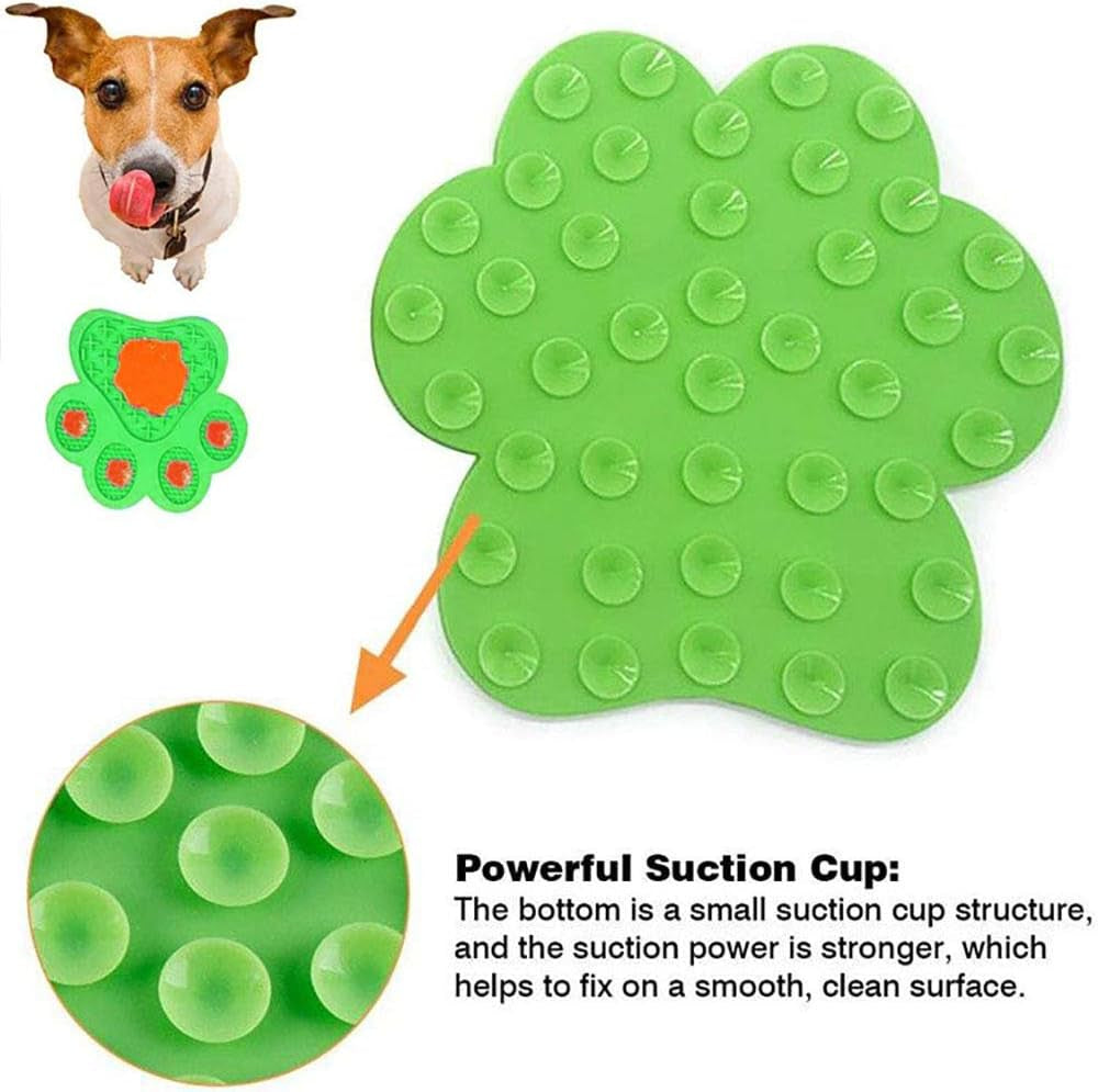 Dog Lick Mat – Anxiety Relief & Slow Feeder Pad (Green)