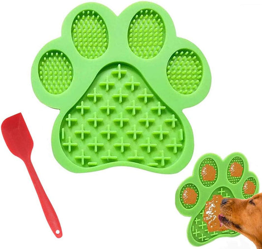 Dog Lick Mat – Anxiety Relief & Slow Feeder Pad (Green)